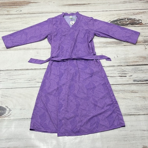Clo Intimo Robe Women's M Medium Purple Amethyst Orquid Entanto Long Robe NWT - Picture 12 of 15